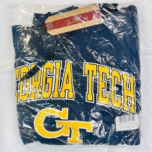 Georgia Tech Yellowjacket Adult Hoodie Sweatshirt Size Large Navy